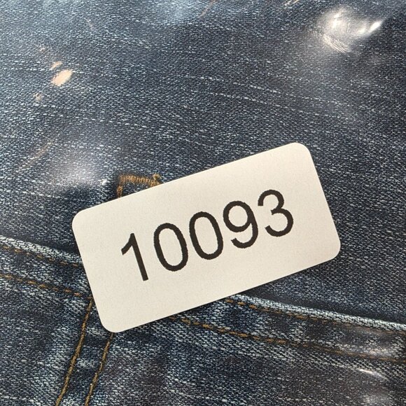 Womens Ann Trinity Blue Denim Jacket Lace Appliqué & Crystal Buttons Cotton S - Picture 9 of 10